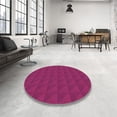 thumbnail image 3 of Ahgly Company Indoor Square Patterned DeepPink Area Rugs, 5' Square, 3 of 6