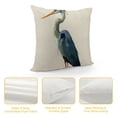 thumbnail image 4 of PRATYUS  Heron Pillow,Home Decorative Throw Pillow Cover Watercolor Blue Heron Cushion for Couch/Sofa/Bedroom/Livingroom/Kitchen/Car Square Pillow case 18x18in, 4 of 5