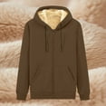 thumbnail image 2 of WELOIJEVBE Winter Coat for Men Winter and Thick Lamb Coat Casual Sports Suit Men's Fashion Clothes Trousers Plus Size Men's Suit Hoodies for Men, 2 of 4