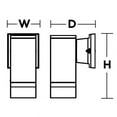 thumbnail image 2 of EDDW0608LAJMVBK AFX Edmund - 1 Light Outdoor Wall Sconce, 2 of 2