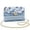 Blue Flower, variant on Sunflower Aztec Women's Leather Crossbody Bag with Chain Strap Versatile Small Leather Crossbody Bags for Women Vintage Craftsmanship Trendy Gifts for Women