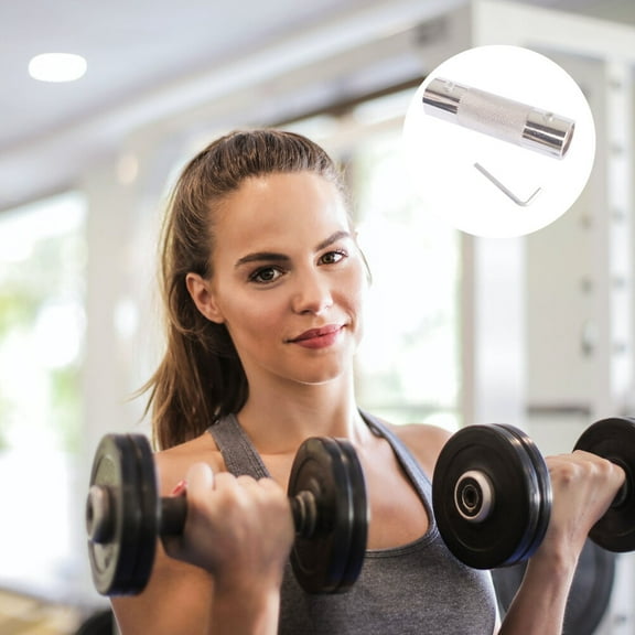 Toyvian Stainless Steel Dumbbell Connecting Rod Prevents Slipping for Safe Exercise