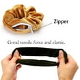 thumbnail image 3 of SIEYIO Velvets Hair Ties with Zippered Pocket Stylish Scrunchie Bands for Women Girls Fashionable Ponytail Holders Accessory, 3 of 11