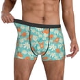 thumbnail image 3 of Men's Boxer Briefs, Cute Sloth on Floral Tree Soft Comfy Mens Underwear Boxer Briefs Breathable With Widen Waist, 3 of 7