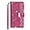 Rose Red, variant on for iPhone 14 Pro Max Wallet Case with Strap, Premium PU Leather Flip Cover with Card Holder and Kickstand Bracelet Glitter Shockproof TPU Flip Cover Phone Cases for Girls Women