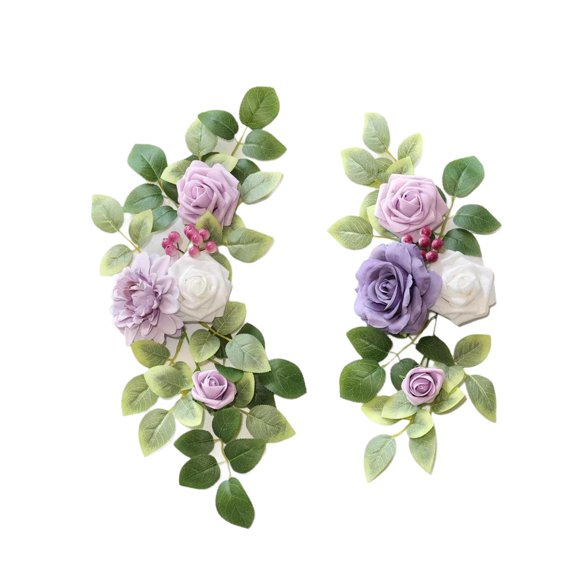 braveheart 2Pcs Wedding Arch Flowers Artificial Flowers F Style Ceremony for Window Anniversary Style F