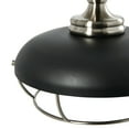 thumbnail image 3 of Creative Co-Op Robert Stevenson Lighting Presley - Caged Dome Metal Semi-Flush Mount Ceiling Light, Brushed Nickel and Matte Black, 3 of 7