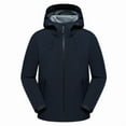 thumbnail image 4 of Rain Jacket with Hood Men's Water_proof Raincoats Lightweight Breathable Rain Gear Packable Workwear Big and Tall Work Outdoor Outerwear (Navy,XL), 4 of 5