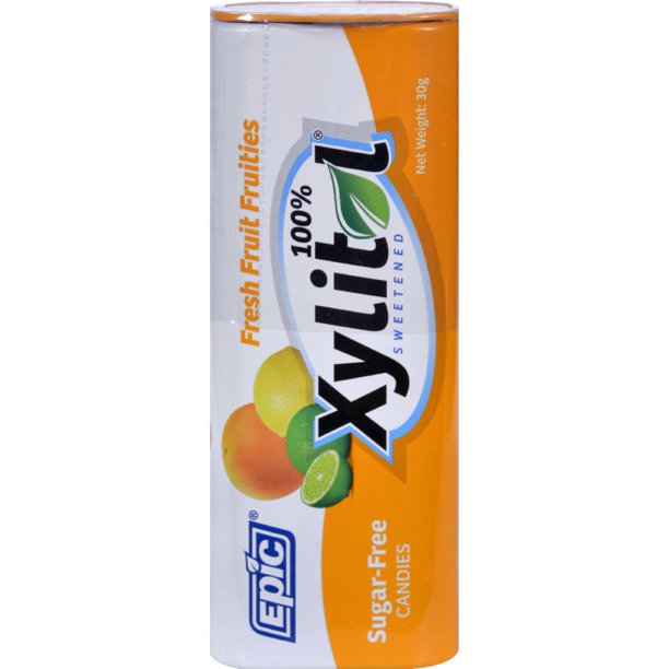 Epic Dental Mints Fresh Fruit Xylitol Tin 60 ct Case of 10