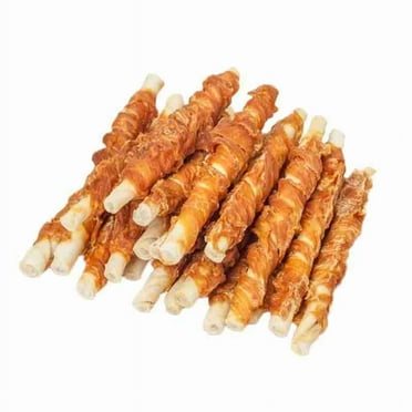 GEKUPEM Chicken Wrapped Jerky Beef Twists - snacks, chews, delicious L6C0 rawhide X8H7