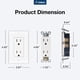 thumbnail image 5 of Wall Outlet Amico, 15 A, certificado UL, resistente a manipulaciones, paquete de 50, 5 of 7