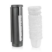 i Cafilas K-Cup Paper Filter For Keurig Coffee Pod Storage Holder Wall Mount Organizer,1 Organizer+ 50 Disposable Coffee Paper Filter
