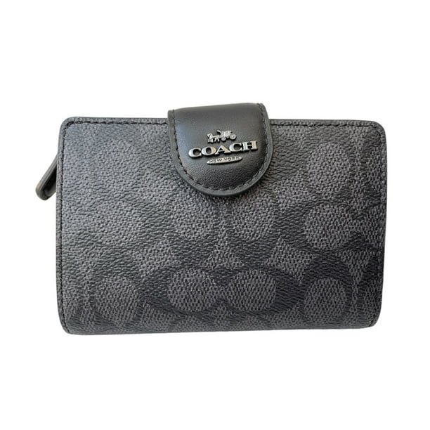 Cartera Mujer Carteras Coach Canvas Gris Para Mujeres