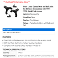 thumbnail image 2 of Front Lower Control Arm and Ball Joint Kit 4 Piece - Compatible with 1991 - 1996 Buick Park Avenue 1992 1993 1994 1995, 2 of 2