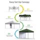 thumbnail image 4 of Carpa plegable de 3x3 metros (10x10 pies), toldo exterior de fácil montaje para una persona, carpa comercial resistente de instalación instantánea, 1 pared lateral., 4 of 6