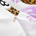 thumbnail image 4 of Castle Fairy Purple Billiards Duvet Cover Queen, Vintage Cheetah Print Queen Bedding, Brown Black,3-Piece,1 Duvet Cover and 2 Pillowcases, 4 of 6