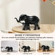 thumbnail image 5 of Estatua de elefante de resina, adornos de escritorio, estatua de animales, artesanía, decoración del hogar (C) Tmvgtek Libre de BPA, 5 of 6
