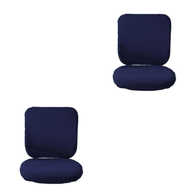 Guardoinrt Soft and Breathable Swivel Chair Cover Seating Experience Blue Backrest + Cushion Cover 2Set