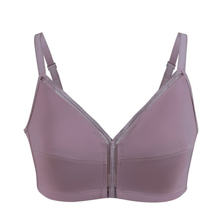

Odeerbi Rollback Bras for Women Lingerie Plus Size Seamless Lace Sports Bra Comfortable Breathable Base Tops Underwear Purple
