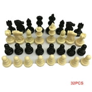 32 Chess Pieces 6.4cm King Chessmen Adults Children Plastic Chess Figures Tournament Game Toy