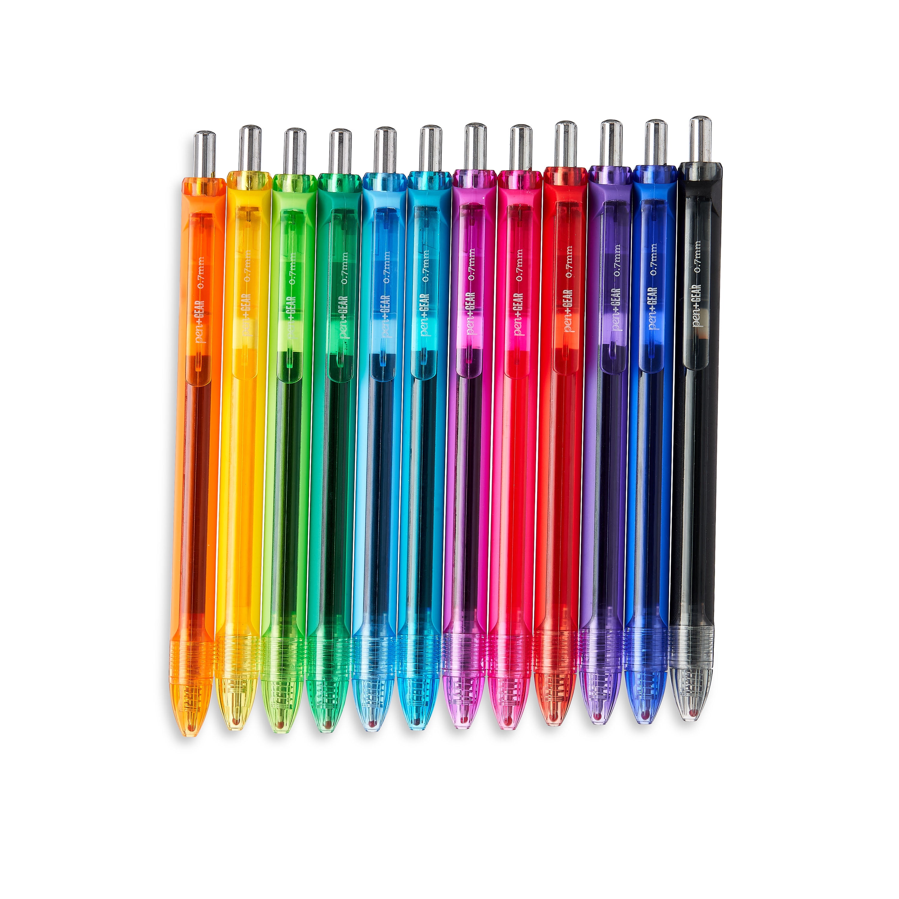 Pen+Gear Retractable Gel Pens, Assorted Colors, 24 Count - Yahoo