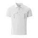 thumbnail image 5 of pstuiky Mangas cortas para hombre, Camisa informal de manga corta con cuello vuelto y botones para hombre, color liso y bolsillo camisas casuales para hombre xxl, 5 of 7
