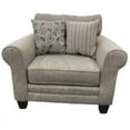 thumbnail image 2 of Southern Home Furnishings Vandy Heather Polyester Accent Chair in Greige, 2 of 7