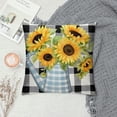 thumbnail image 2 of COMIO Sunflower Pillow Cover, Home Grown Sunflowers Reversible Throw Pillow Case, Sunshine Decoration for Home Classroom Nursery Playroom, Thanksgiving Gifts for Family Friend, 2 of 5