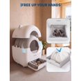 thumbnail image 4 of Automatic Litter Box, Smart Self-Cleaning Cat Litter Box with Odor Control, Safety Sensors, 76L Drum, 13L Waste Bin and Tuya App Control for Cats 3.3–28 lb, 4 of 7