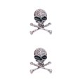 thumbnail image 2 of Broche de calavera Minnieouse estilo Punk Plata 2piezas, 2 of 5