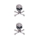 thumbnail image 3 of Broche de calavera estilo Punk Sonducket 2piezas Plata antigua, 3 of 5