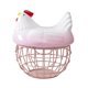 thumbnail image 1 of Cesta para huevos, cesta versátil para recoger huevos, adorno de escritorio, contenedor de verduras Rosa, 1 of 9