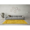 thumbnail image 3 of Ahgly Company Machine Washable Indoor Rectangle Persian Yellow Traditional Area Rugs, 8' x 12', 3 of 4