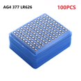 thumbnail image 1 of 100pcs AG4 Button Watches Battery  Perfect Gift for Birthdays  Easter  Boys & Girlfriends!, 1 of 7