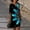 Black, variant on Women's Casual Dress V Neck Elegant Printed Medium Sleeves Dress for Everyday Comfort and Style Black S