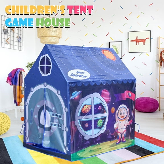 Space House Children'S Diy Play Tent For Kids Pretend Playhouse Indoor Outdoor