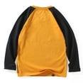thumbnail image 5 of NAISIBABY Boys T Shirts with Long Sleeve Size 10, Cotton Fashion Graphic Crewneck Fall Causal Raglan Tops Yellow, 5 of 5