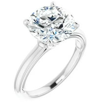 Moissanite Engagement Ring Solitaire Round Brilliant 3 Carats