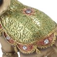 thumbnail image 5 of BIMZUC Large Elephant Statue Wealth Lucky Feng Shui Figurine Home Decor House Warming Present TV Cabinet Entryway Decoration Resin Green 6.69 inches / 17 cm for Living Room Bedroom Office Gift, 5 of 5