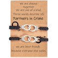 thumbnail image 2 of Best Friend Birthday Gifts for Women Friendship Bracelets for 2/3/4 Partner in Crime Handcuff BFF Gifts, 2 of 5