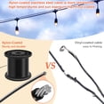 thumbnail image 4 of IMAGE 164FT String Light Hanging Kit String Light Suspension Kit with Nylon Coated and Stainless Steel 304 Wire Rope, Light Hanging Kit for Outdoors, 4 of 9