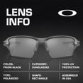 thumbnail image 4 of Oakley OO9188 Flak 2.0 XL Rectangle Shaped Polarized Sunglasses for Men - Includes Official Eyewear Kit - Steel Frame with Prizm Black Lens, 4 of 6