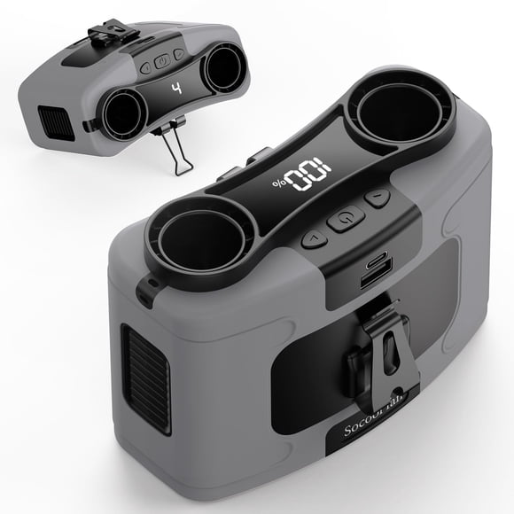 Ventilador de cintura portátil Socool, 20000 mAh, recargable, 10 velocidades