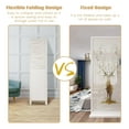 thumbnail image 6 of Giantex 4 Panel Wooden Room Divider, Portable Partition Screen, 5.6 ft Indoor & Outdoor Folding Privacy Screens for Home, Office, Garden, White, 6 of 8