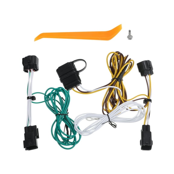 1 Set Electrical Trailer Tow Harness Connector Kit for Jeep Wrangler 1998-2006 Black