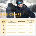 thumbnail image 5 of REDESS Men's and Women's Winter Gloves Waterproof Warm for Ski Driving Running Black, 5 of 7