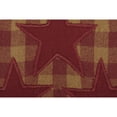 thumbnail image 6 of VHC Brands Star Cotton Primitive Tabletop Fabric Loop Appliqued Kitchen Towel, King, Burgundy Red, 6 of 6