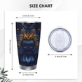 thumbnail image 4 of Logiee Elegant Dog Mandala Art Print 20OZ Car Cup with Lid, Stainless Steel Vacuum Insulated Double Wall Travel Tumbler, Durable Insulated Coffee Mug,Thermal Cup with Straw-Straw Three-piece Set, 4 of 8