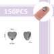 thumbnail image 3 of 150 cuentas de corazón negro, hematita negra, piedras preciosas sueltas, 8 mm, espaciador de corazón, cuentas de piedra con agujeros pequeños., 3 of 6