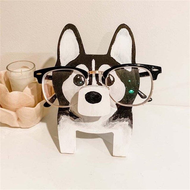Xihbxyly Marco de Gafas de Madera con Forma de Animal, Decoración de Escritorio Tallada a Mano, Organizador para El Hogar y La Oficina, Idea de Regalo Única, Día de San Valentín, Día de La Madre, Día